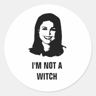 Pegatina Redonda Anti-Christine O'Donnell
