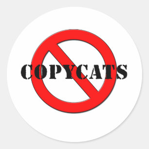Pegatina Redonda Anti Copycats