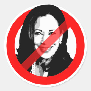 PEGATINA REDONDA ANTI HARRIS