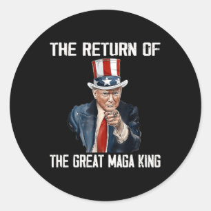 Pegatina Redonda Anti Joe Biden Ultra Maga El Regreso De La Gran