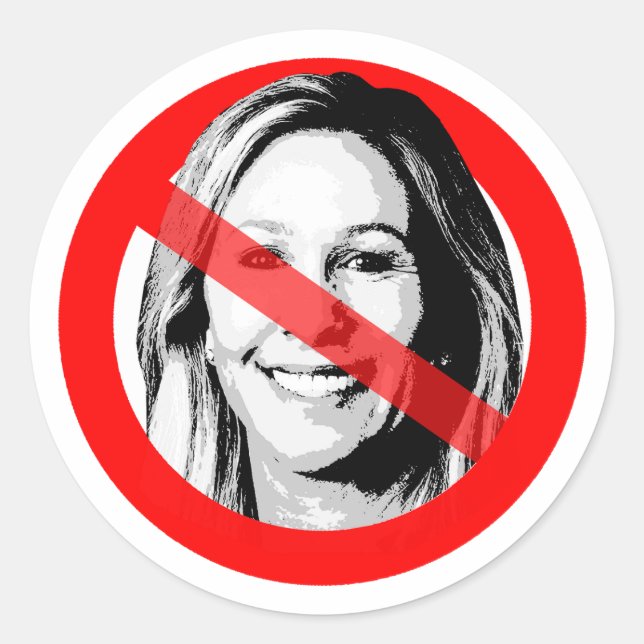 Pegatina Redonda Anti MTG Crosout Face (Anverso)