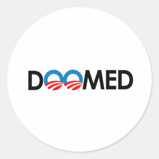 Pegatina Redonda ANTI-OBAMA - DOOMED BLACK-.png