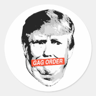 Pegatina Redonda Anti-Trump