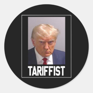 Pegatina Redonda Anti Trump Tariffist