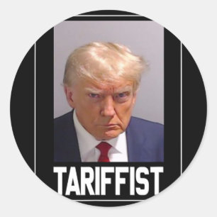 Pegatina Redonda Anti Trump Tariffist