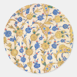 Pegatina Redonda Antique Oriental Sultan Design