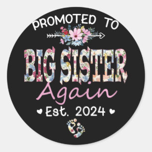 Pegatina Redonda Anuncios de Embarazo 2024 A Gran Hermana