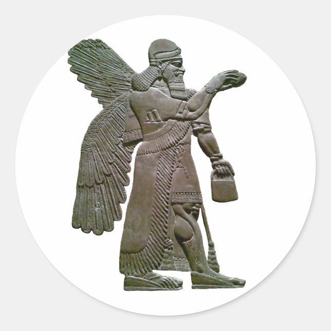 Pegatina Redonda Anunnuki (Anverso)