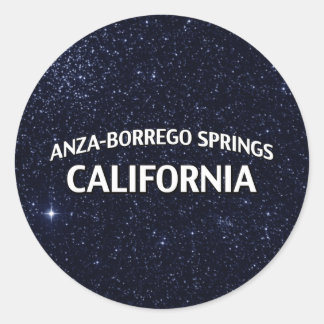 Pegatina Redonda Anza-Borrego Springs California