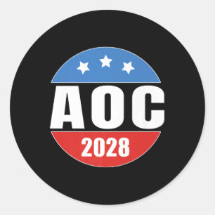 Pegatina Redonda Aoc 2028 Premium