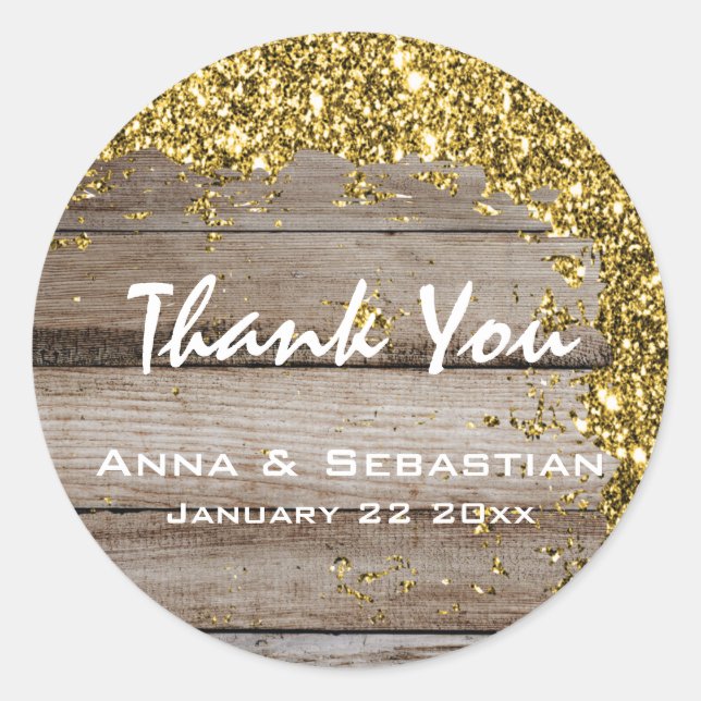 Pegatina Redonda *~* AP49 Purpurina de maderas de edad avanzada gen (Anverso)