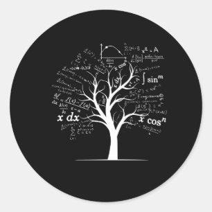 Pegatina Redonda Ap Calculus Algebra Teacher de matemáticas Nerd Ge