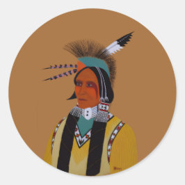Pegatina Redonda Apache Ben