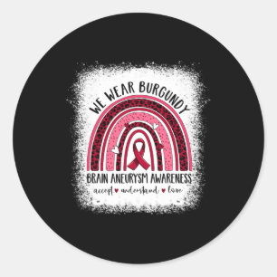 Pegatina Redonda Aparato de sensibilización sobre el neuralismo cer