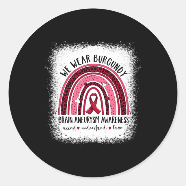 Pegatina Redonda Aparato de sensibilización sobre el neuralismo cer (Anverso)