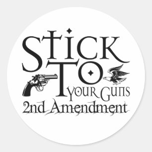 Pegatina Redonda Apega A Tus Armas