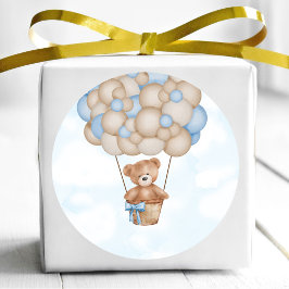 Pegatina Redonda Apenas Podemos Esperar Baby Shower