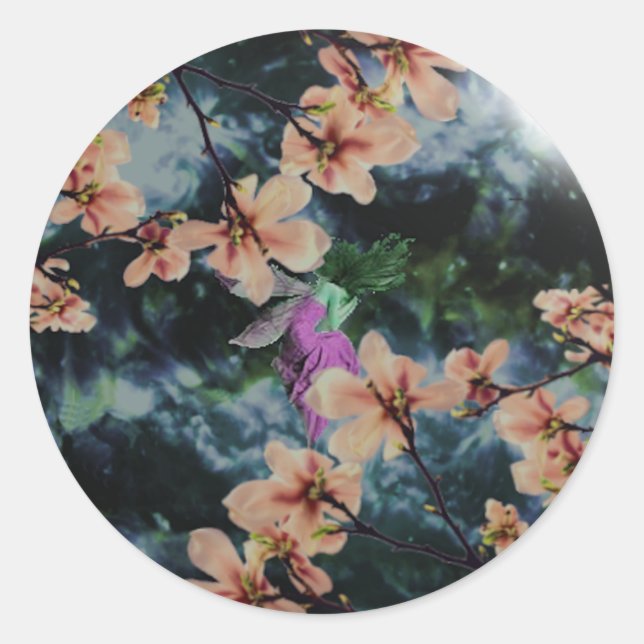 Pegatina Redonda Aplaude si crees (Anverso)