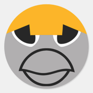 Pegatina Redonda Aplicable Bubla-Chan Clupkitz