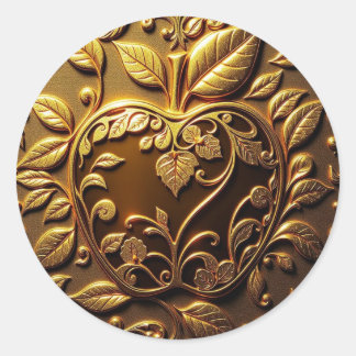 Pegatina Redonda Aplle