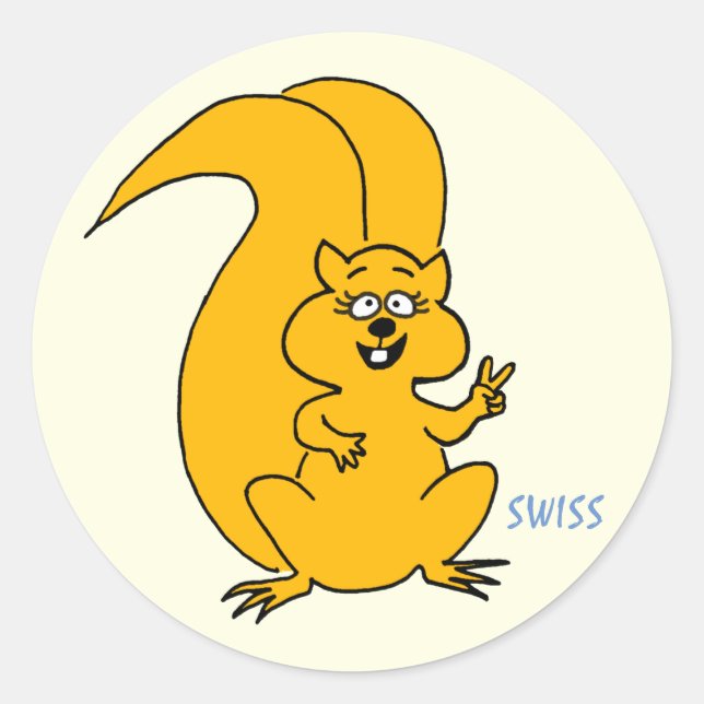 Pegatina Redonda Apología de signo de paz de Personalizado lindo ar (Anverso)