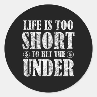 Pegatina Redonda Apostar más allá de las apuestas deportivas en lín