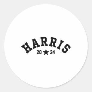 Pegatina Redonda Apoya La Votación De Kamala-harris 2024 Presidente