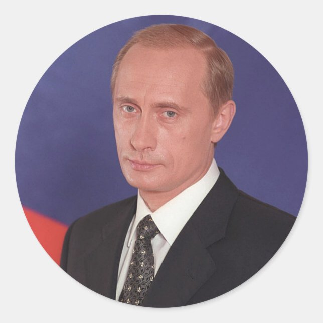 Pegatina Redonda Apoyar a Vlad (Anverso)