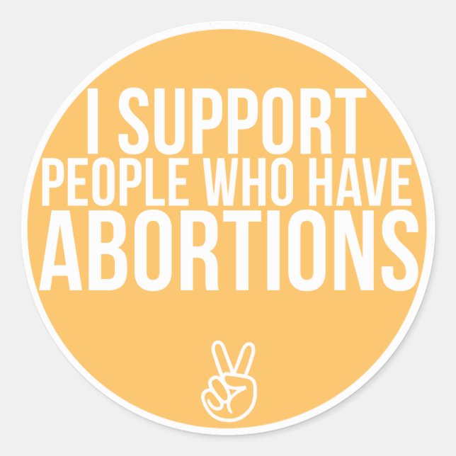 Pegatina Redonda ¡Apoyo! (Anverso)