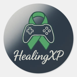 Pegatina Redonda Apoyo a HealingXP