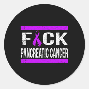 PEGATINA REDONDA APOYO A LA CONCIENCIA PANCREÁTICA SOBRE EL CÁNCER
