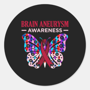 Pegatina Redonda Apoyo al Mes de Sensibilización sobre el Neuralism