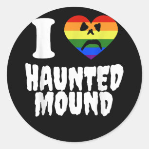 Pegatina Redonda Apoyo al orgullo gay amor, bandera arcoiris, bande