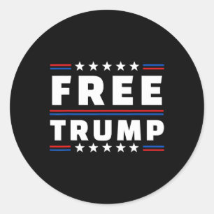 Pegatina Redonda Apoyo republicano a Donald Trump