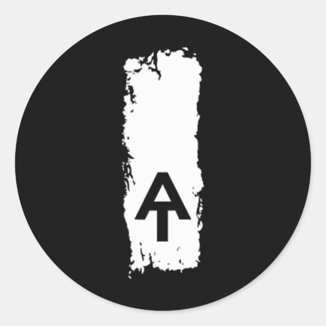 Pegatina Redonda Appalachian Trail Blaze Pocket Patch  (Anverso)