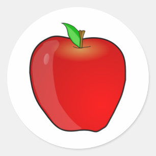 Pegatina Redonda Apple
