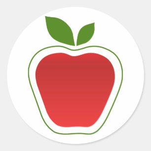 Pegatina Redonda Apple grande