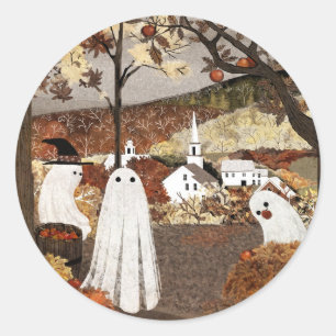 Pegatina Redonda Apple Orchard