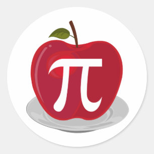 Pegatina Redonda Apple Pie
