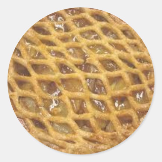 Pegatina Redonda Apple Pie (Anverso)