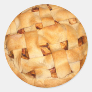 Pegatina Redonda Apple Pie