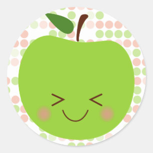 Pegatina Redonda Apple Sass