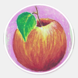 Pegatina Redonda Apple Stickers 1