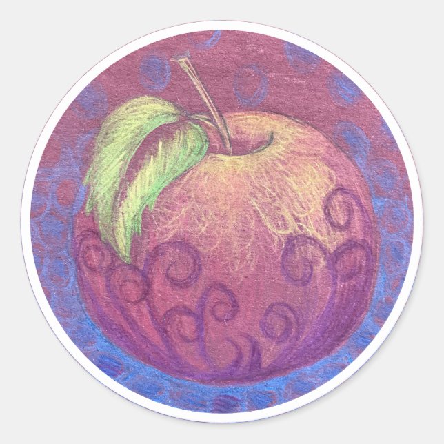 Pegatina Redonda Apple Stickers 5 (Anverso)