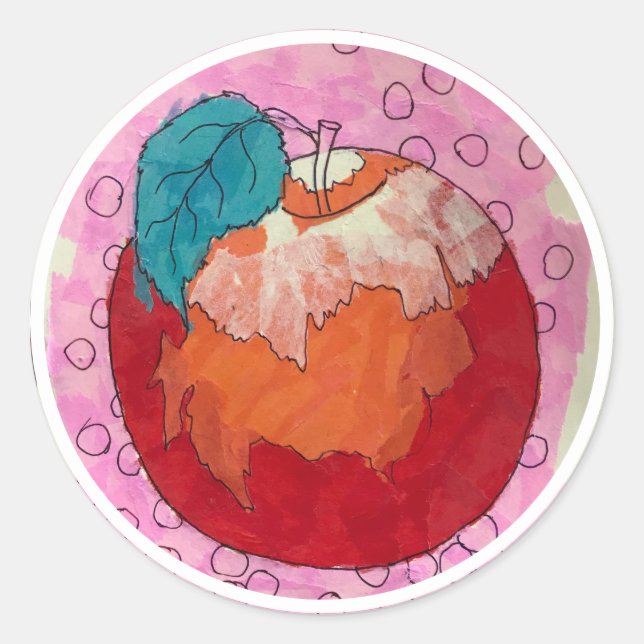 Pegatina Redonda Apple Stickers 7 (Anverso)