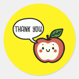 Pegatina Redonda Apple Talk