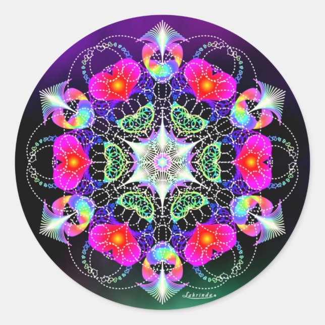 Pegatina Redonda Apreciación (Anverso)