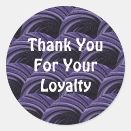 Pegatina Redonda Apreciación del cliente Círculos modernos Gracias