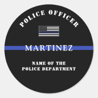 Apreciación del personalizado Thin Blue Line Polic