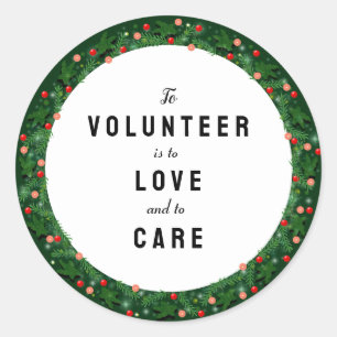 Pegatina Redonda Apreciación voluntaria